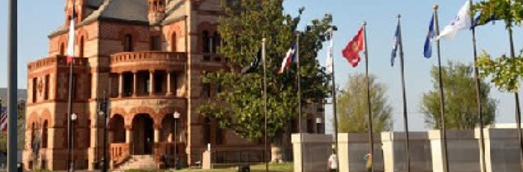 courthouse memorial flags
