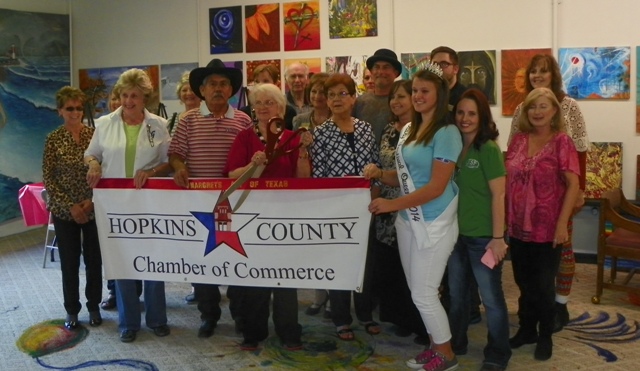 Margret's Art of Texas ribbon cutting