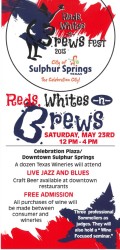 red white and brews promo poster logo