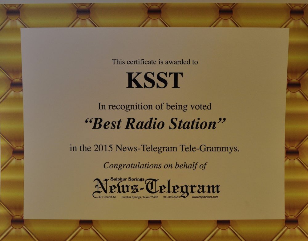 KSST TELE-GRAMMYS REWARD