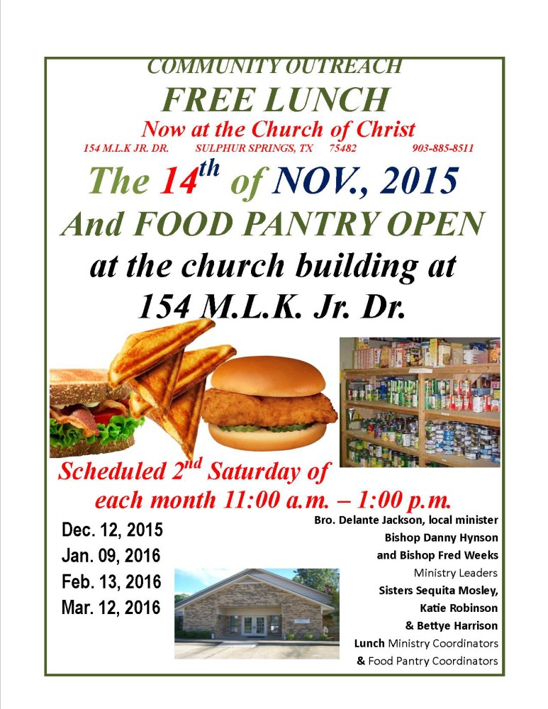 Community Lunch Nov  2015