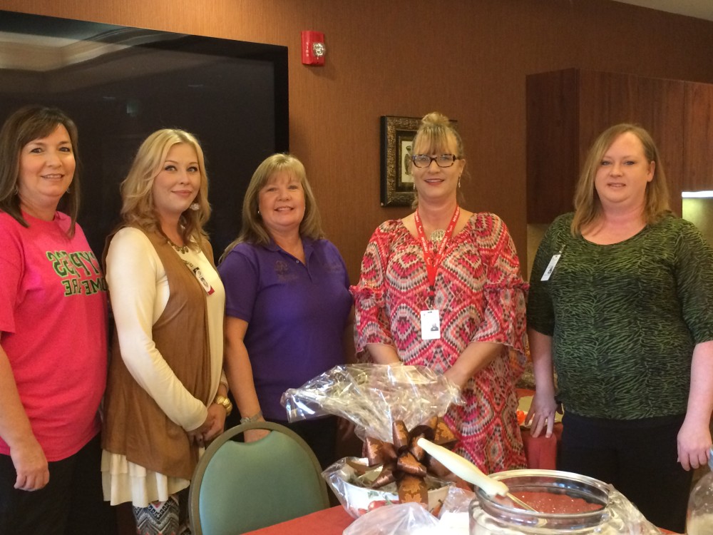Participants of the Stew Contest included (L to R) - Kim Smith and Patty Bigby of Hospice Plus, Judith Beck of Rock Creek, Chrissy Kuiper of Bethany Home Health and Amy Keys of Cypress Home Care.