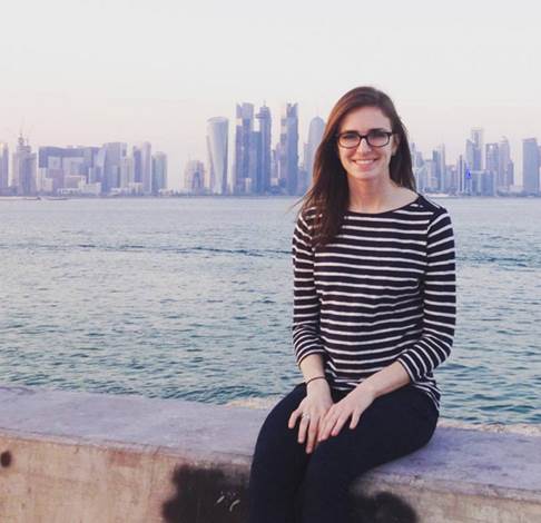 Texas A&M University-Commerce political science and Honors College student Kaylin Taylor in Qatar.