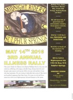 Midnight Riders Sulphur Springs 3rd Annual Illness Rally 4-13-1
