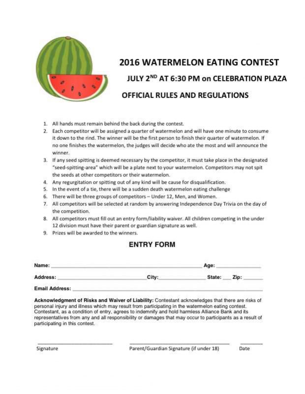 2016 Watermelon Contest