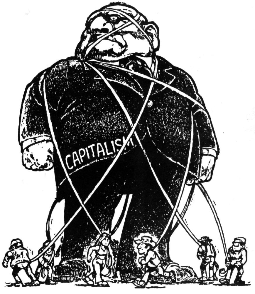 Anti-Capitalism Political Cartoon