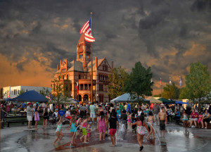 court house fountain