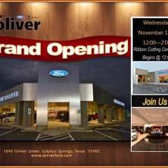 Brian Toliver Ford Grand Opening On Wednesday