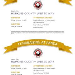 Panda Express United Way Give back