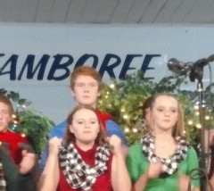 The Haystacks Teen Choir at the Reilly Springs Christmas Jamboree on December 20.