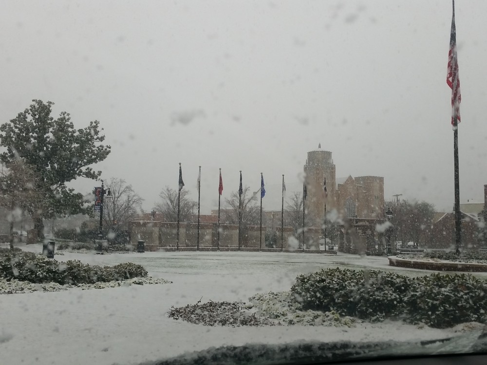 flag snow square