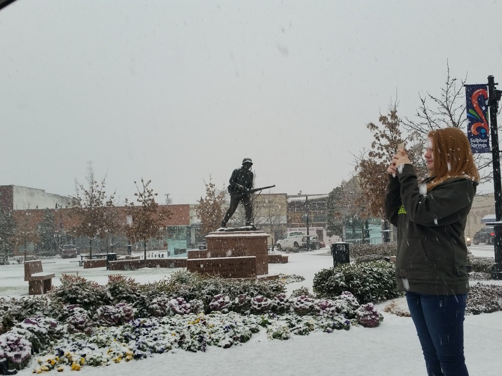 snow memorial square