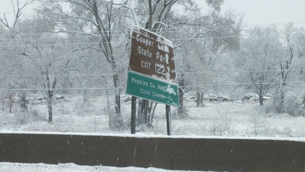 snow ice sign