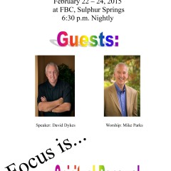 Spiritual Renewal and Revival, is Coming to First Baptist Church