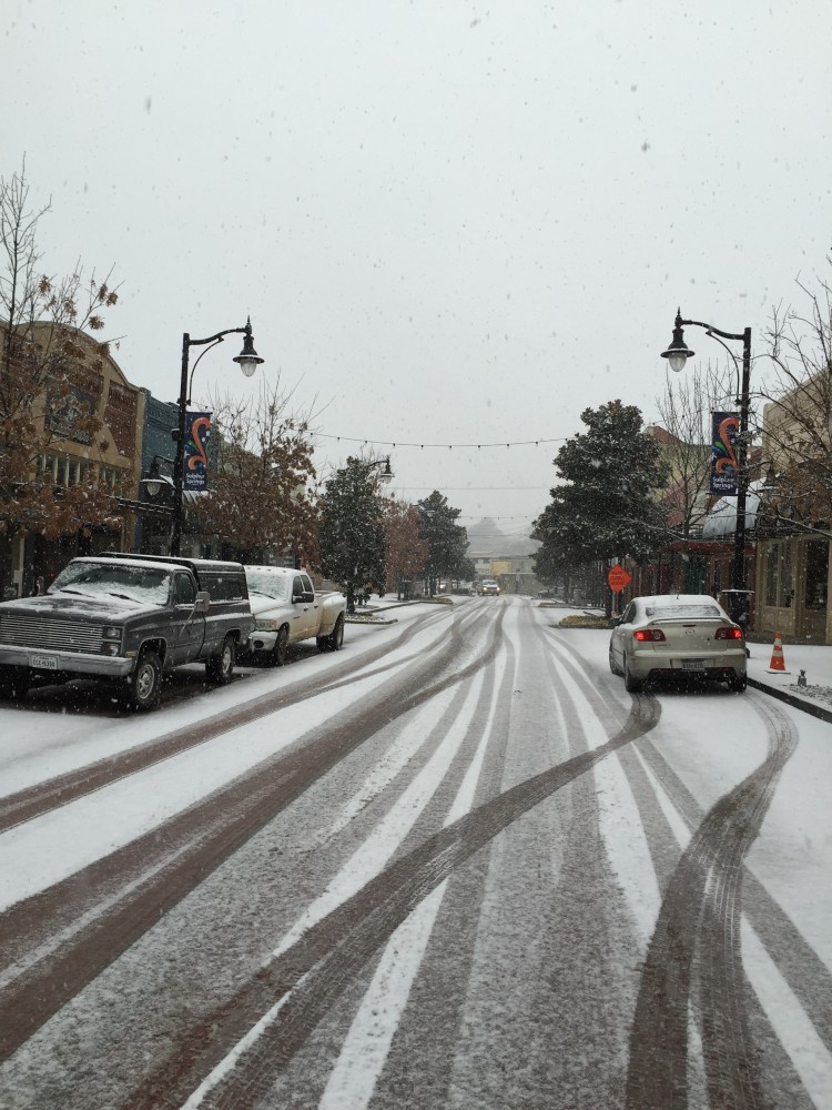 snow downtown