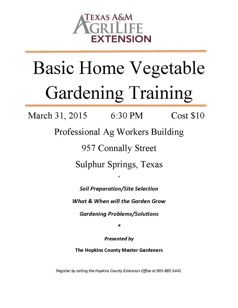 2015 Basic Home Vegetable Gardening Training JPEG