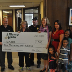 MADD Receives Donation for Annual Walk