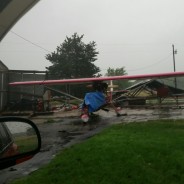 Backyard Hanger In Yantis Area Obliterated by Monday Storm
