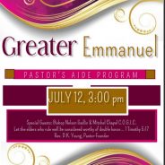 Greater Emmanuel Pastor’s Aide Program – July 12, 2015