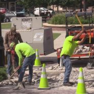 City Repairs Water Leak at Celebration Plaza