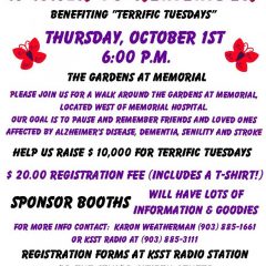 A Walk To Remember set for Thursday, October 1st at 6:00pm