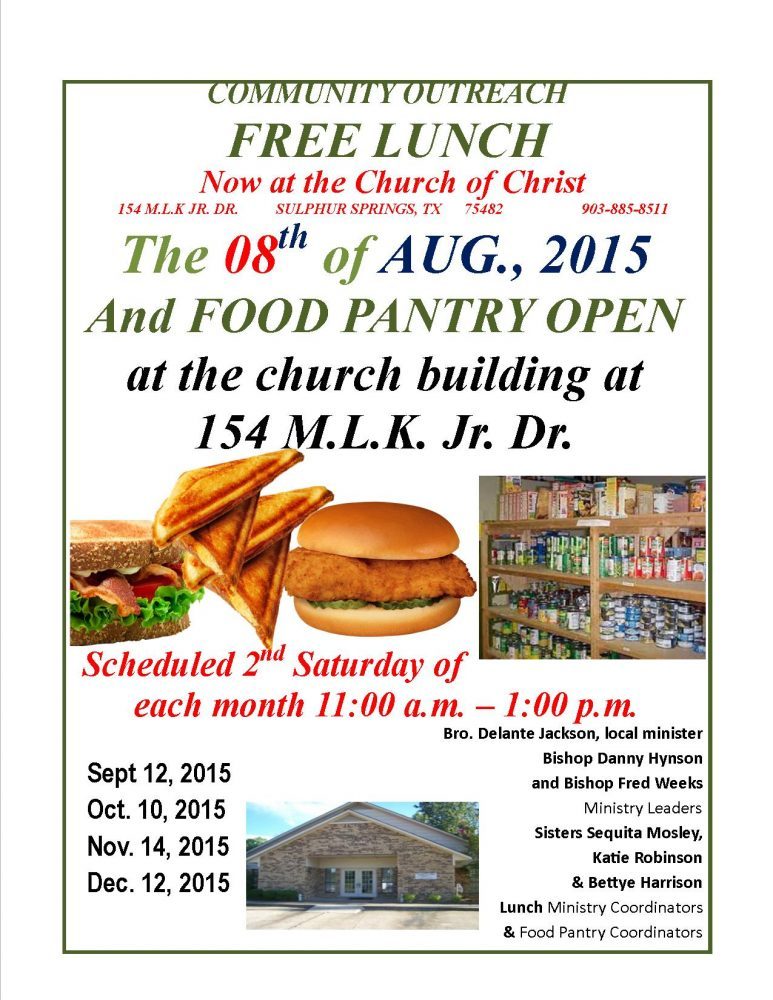 Community Lunch Aug  2015