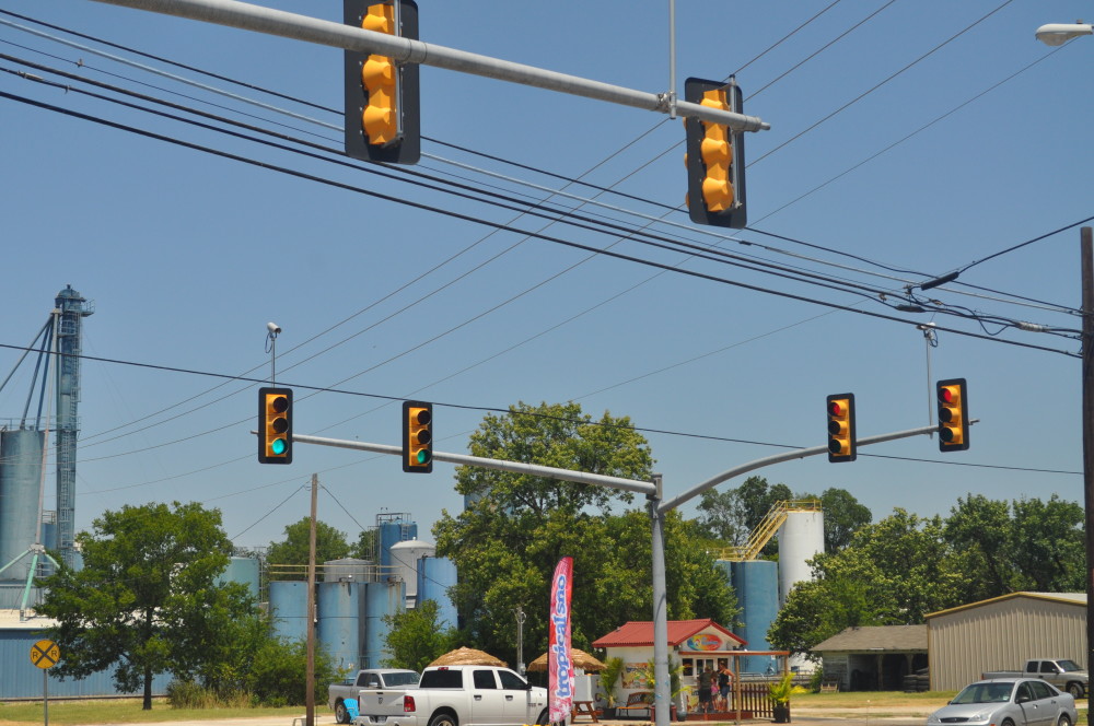 traffic lights snowcone
