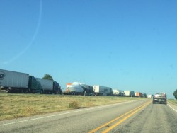Traffic due to crash