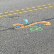 Celebration Logo Appeared Saturday on South Broadway/Gilmer Route to Dining District