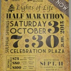 Lights of Life Track and Field Certified Half Marathon is Saturday