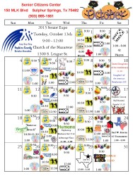 October Calendar
