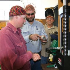 PJC Welders Test Quality and Strength on Coupon Bender
