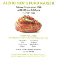 Alzheimer’s Fund Raiser….. ummmm baked potatoes…..