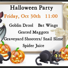Halloween Party at the Senior Citizens Center – Friday, October 30th at 11:00