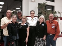 Class of 1969: Charles and Deborah Ferrell, Dewey Haney, Kathy Brandenburgh Glosup, Evelyn Arnold Horne, Sherry Smiddy, and Tommy Long.