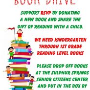 RSVP (Retired Senior Volunteer Program) is having a BOOK DRIVE
