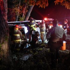 “Updated” Woman Trapped in Overturned Vehicle Rescued