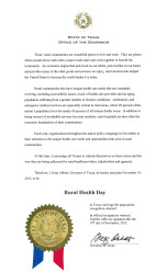 Rural Health Day Proclamation