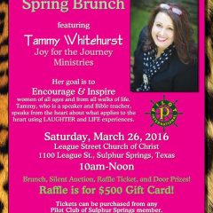 Pilot Club planning Brunch