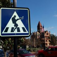 New Pedestrian Crossing Sign Based on Python Skit