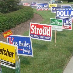 Local Voters Question Aggressive Electioneering Near Early Voting Poll