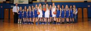 L to R: Coach Dexter Ivy, Tori Mobley, Christie Gurley, Rainie English, Jordan Sustaire, Shelby Matlock, Melissa Groenewold, Malori Hogue, Madison Simmons, Paula Boekhorst, Melissa Tawil, Ana Gallegos, Sienna Collins, Brenda Castro & Coach Erika Littrell