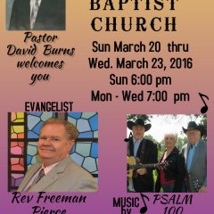 Brashear Baptist Church Revival