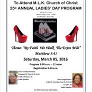 MLK Church of Christ 25th Annual Ladies’ Day
