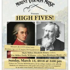 Mount Vernon Music Presents High Fives!
