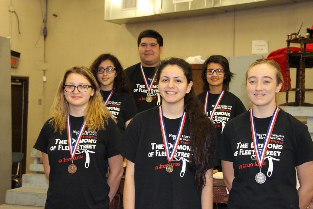 Front Row Left to Right: Mattie Hall, Veronica Ugalde, Breeanna Hicks Middle Row: Katerin Flores, Esperanza Deterring Back Row: Nathan Olavide