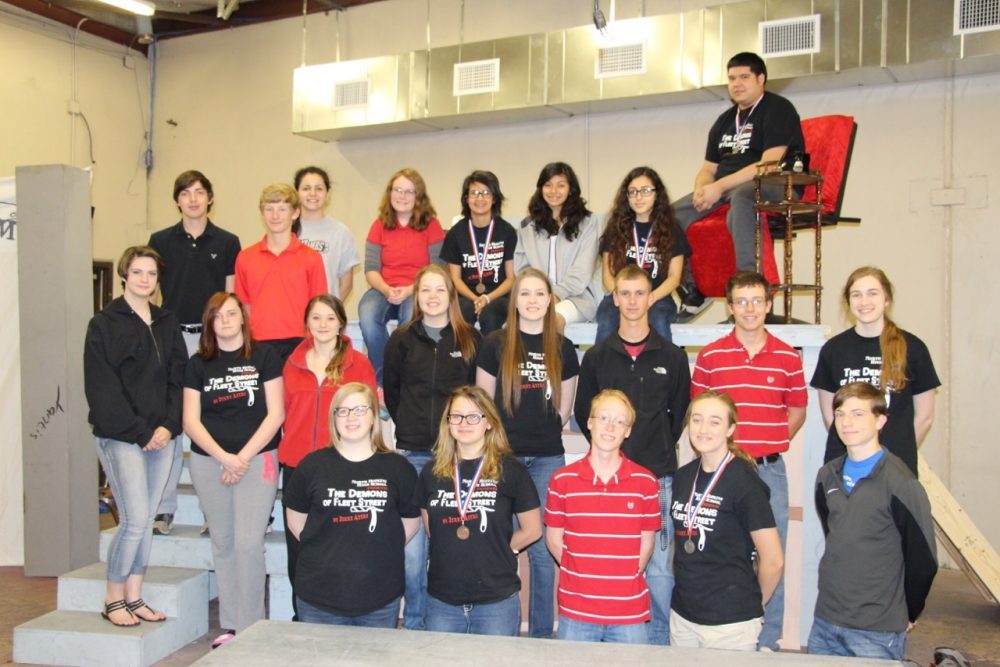 Left to Right: Aysha Day, Mattie Hall, Samuel Stanley, Breeanna Hicks, Garrison Roller Middle Row: Kelsey Horton, Faith Rutledge, Victoria Wilburn, Cheyenne Mitchell, Abreeanna Bisenius, Colton Wheeler, Aaron Stanley, Allegra Thomas Back Row: Mason Virgel, Ryan Reed, Veronica Ugalde, Rachel Stanley, Esperanza Deterding, Cecile Lozano, Keterin Flores, Nathan Olvide