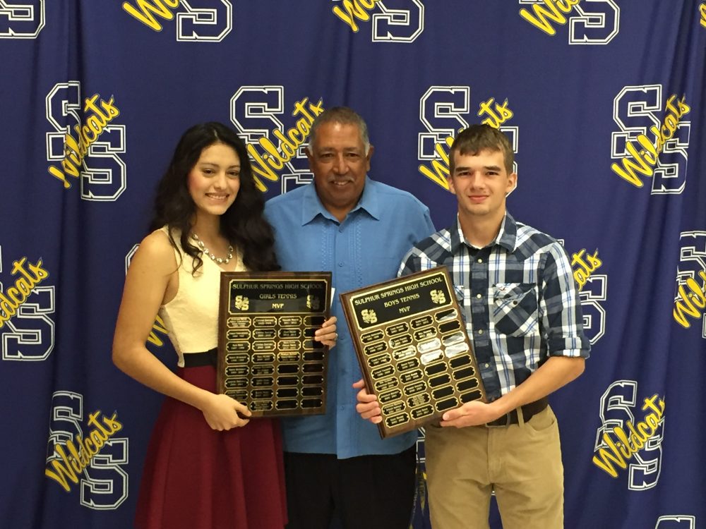 Karolina Espinoza and Andrew Sant, SSHS Tennis MVPs