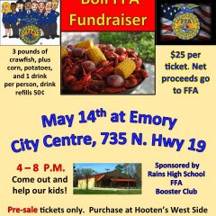 Rains High School FFA Fundraiser Crawfish Boil