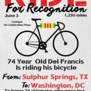 Veteran Rides for Recognition..S.S. To D.C.